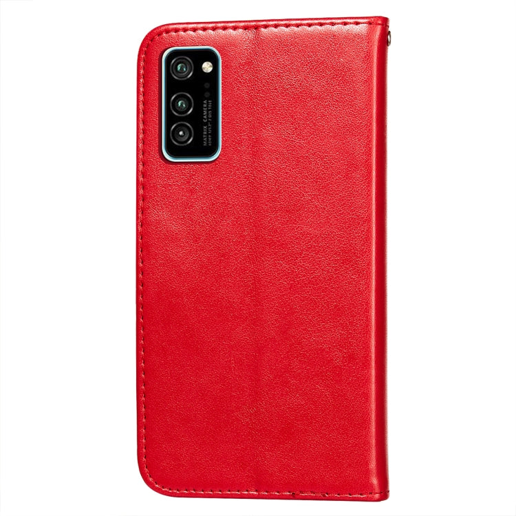 For Huawei Honor V30 / V30 Pro Flower Vine Embossing Pattern Horizontal Flip Leather Case with Card Slot & Holder & Wallet & Lanyard