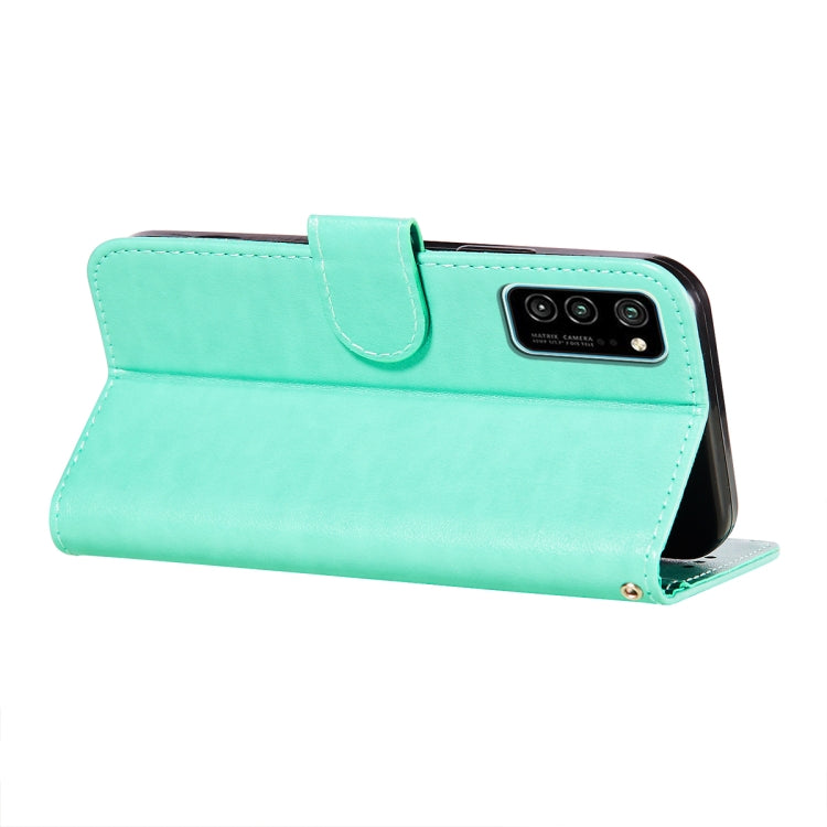 For Huawei Honor V30 / V30 Pro Flower Vine Embossing Pattern Horizontal Flip Leather Case with Card Slot & Holder & Wallet & Lanyard