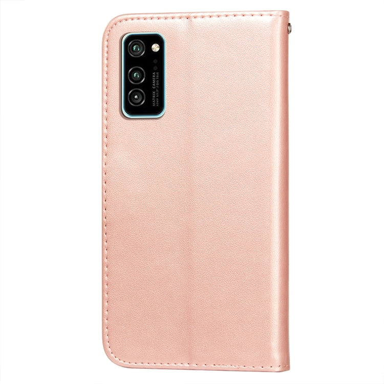 For Huawei Honor V30 / V30 Pro Flower Vine Embossing Pattern Horizontal Flip Leather Case with Card Slot & Holder & Wallet & Lanyard