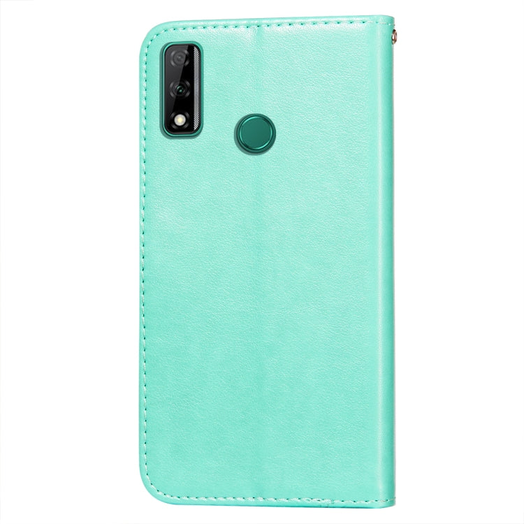 For Huawei Honor Y8s Flower Vine Embossing Pattern Horizontal Flip Leather Case with Card Slot & Holder & Wallet & Lanyard