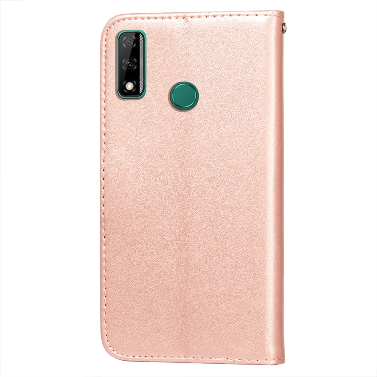 For Huawei Honor Y8s Flower Vine Embossing Pattern Horizontal Flip Leather Case with Card Slot & Holder & Wallet & Lanyard
