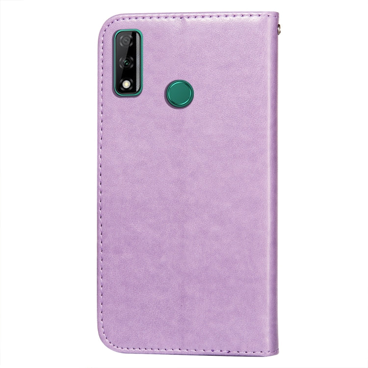 For Huawei Honor Y8s Flower Vine Embossing Pattern Horizontal Flip Leather Case with Card Slot & Holder & Wallet & Lanyard