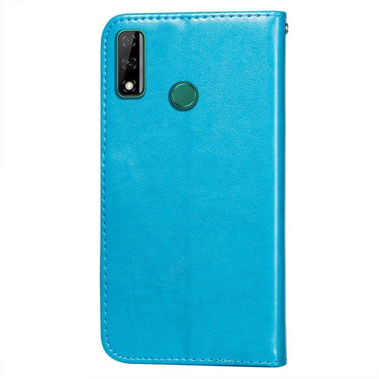 For Huawei Honor Y8s Flower Vine Embossing Pattern Horizontal Flip Leather Case with Card Slot & Holder & Wallet & Lanyard