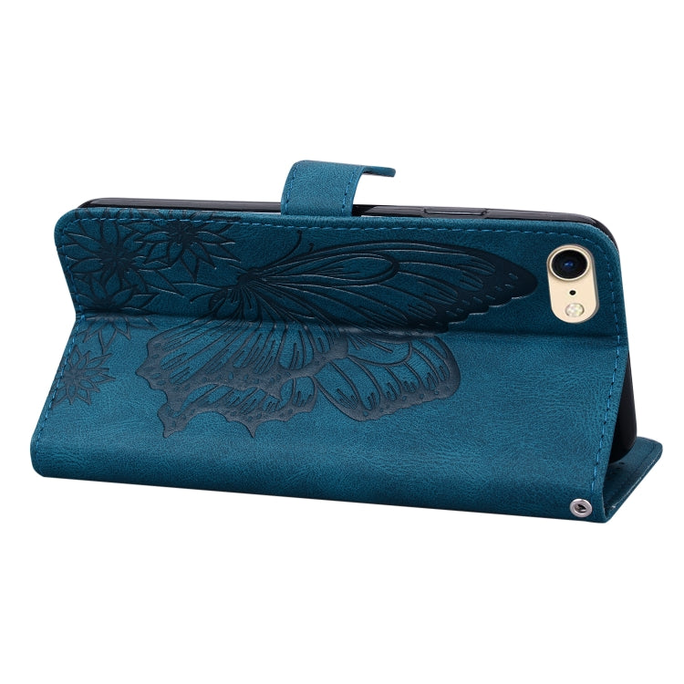 Retro Skin Feel Butterflies Embossing Horizontal Flip Leather Case with Holder & Card Slots & Wallet For iPhone 6 / 6s