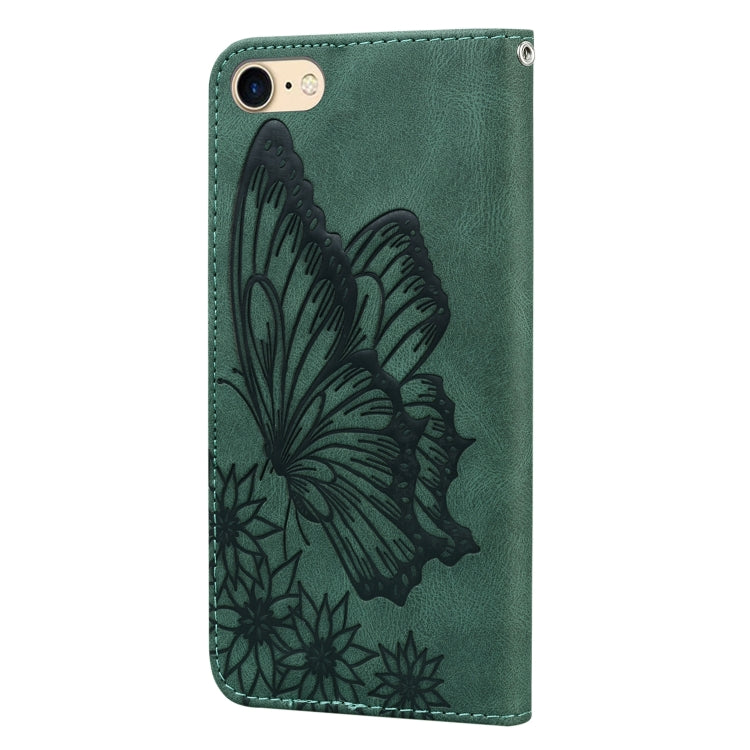 Retro Skin Feel Butterflies Embossing Horizontal Flip Leather Case with Holder & Card Slots & Wallet For iPhone 6 / 6s