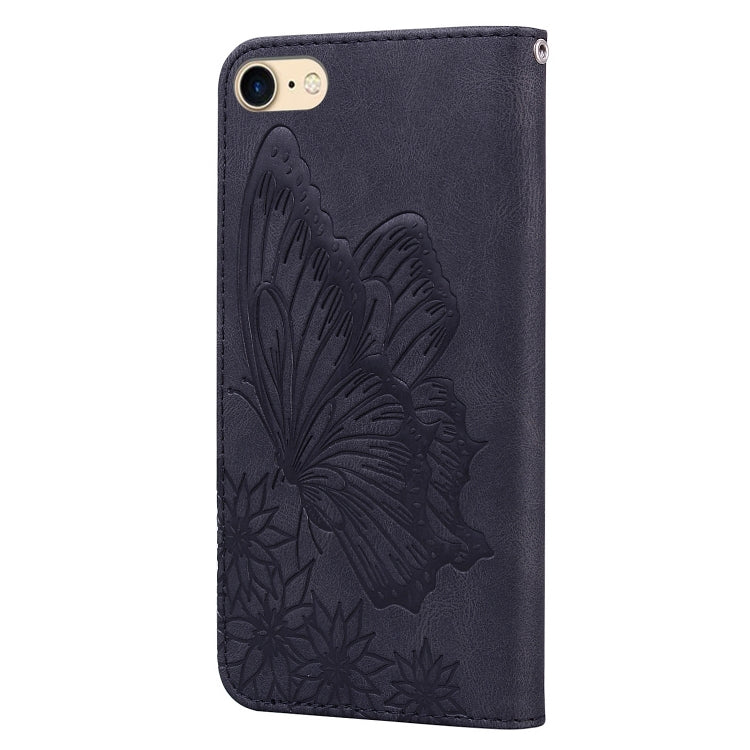 Retro Skin Feel Butterflies Embossing Horizontal Flip Leather Case with Holder & Card Slots & Wallet For iPhone 6 / 6s
