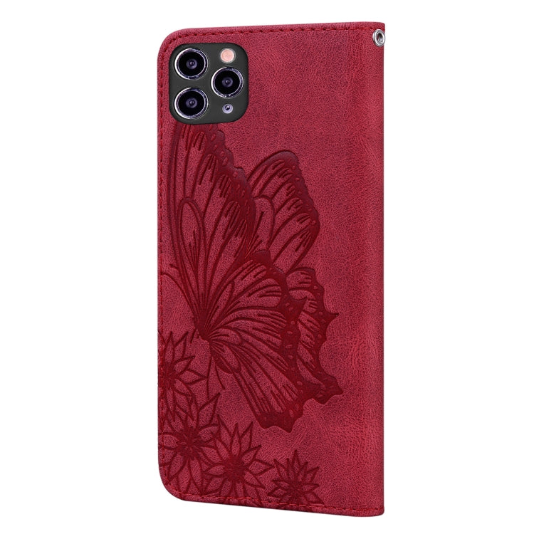 For iPhone 11 Pro Retro Skin Feel Butterflies Embossing Horizontal Flip Leather Case with Holder & Card Slots & Wallet