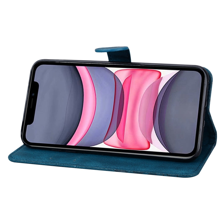 For iPhone 11 Pro Retro Skin Feel Butterflies Embossing Horizontal Flip Leather Case with Holder & Card Slots & Wallet