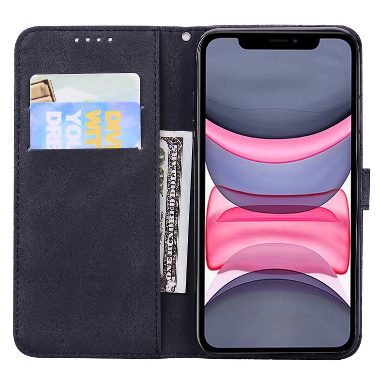 For iPhone 11 Pro Retro Skin Feel Butterflies Embossing Horizontal Flip Leather Case with Holder & Card Slots & Wallet