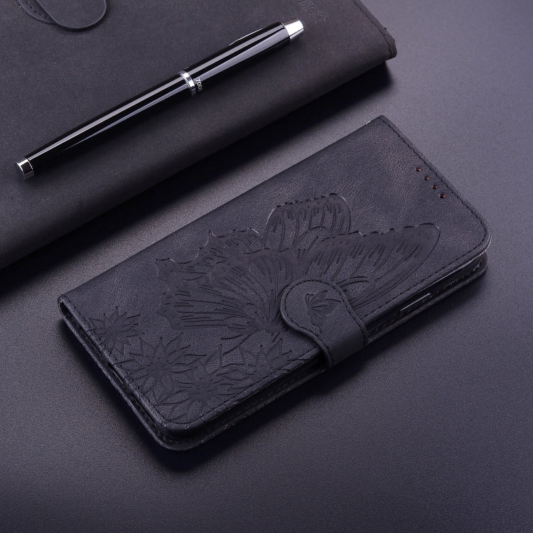 For iPhone 11 Pro Retro Skin Feel Butterflies Embossing Horizontal Flip Leather Case with Holder & Card Slots & Wallet