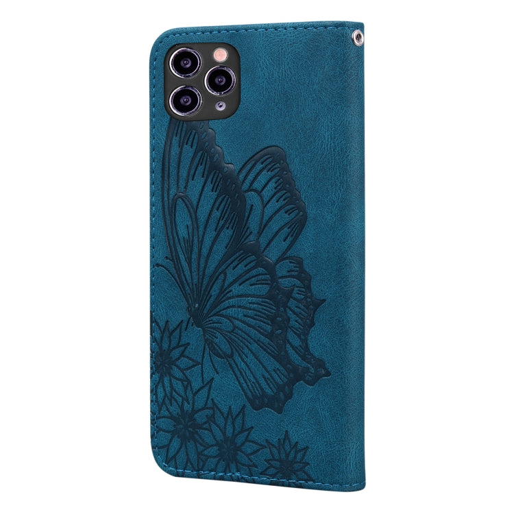 For iPhone 11 Pro Max Retro Skin Feel Butterflies Embossing Horizontal Flip Leather Case with Holder & Card Slots & Wallet