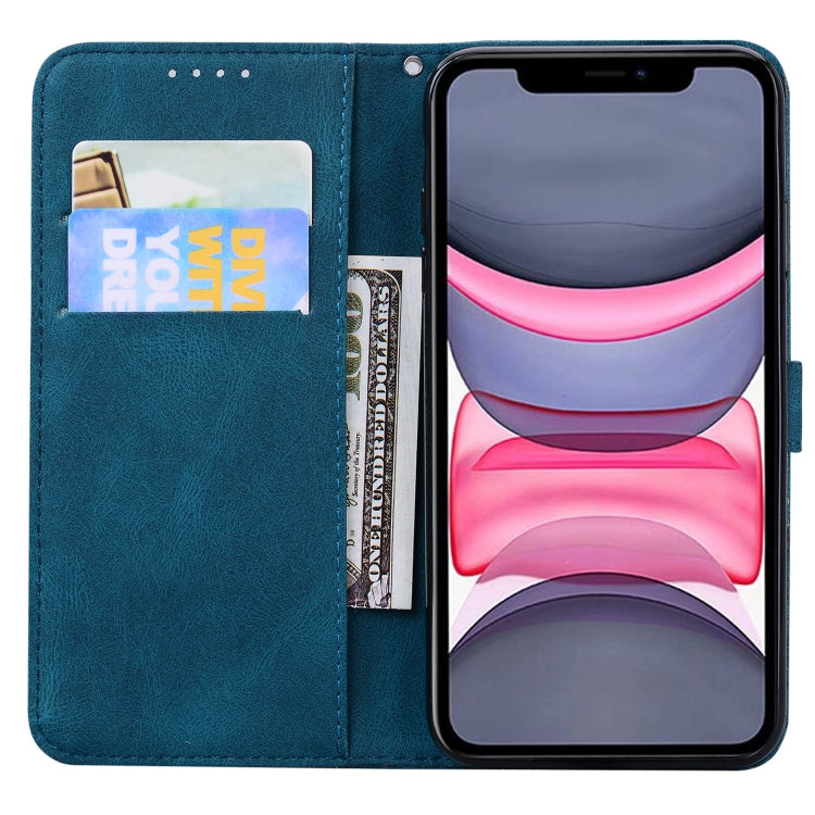 For iPhone 11 Pro Max Retro Skin Feel Butterflies Embossing Horizontal Flip Leather Case with Holder & Card Slots & Wallet