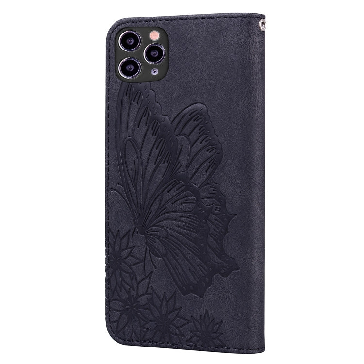 For iPhone 11 Pro Max Retro Skin Feel Butterflies Embossing Horizontal Flip Leather Case with Holder & Card Slots & Wallet