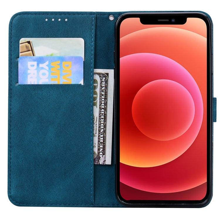 For iPhone 12 mini Retro Skin Feel Butterflies Embossing Horizontal Flip Leather Case with Holder & Card Slots & Wallet