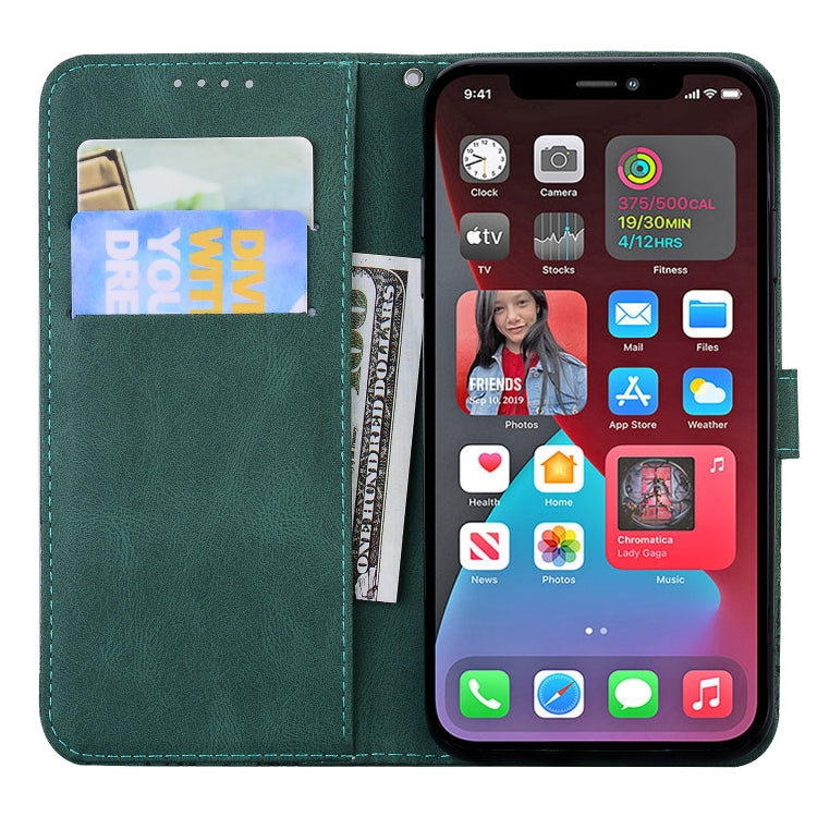For iPhone 12 Pro Max Retro Skin Feel Butterflies Embossing Horizontal Flip Leather Case with Holder & Card Slots & Wallet