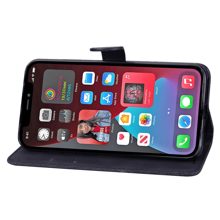 For iPhone 12 Pro Max Retro Skin Feel Butterflies Embossing Horizontal Flip Leather Case with Holder & Card Slots & Wallet