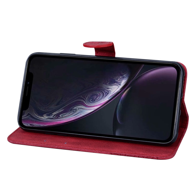 For iPhone XR Retro Skin Feel Butterflies Embossing Horizontal Flip Leather Case with Holder & Card Slots & Wallet
