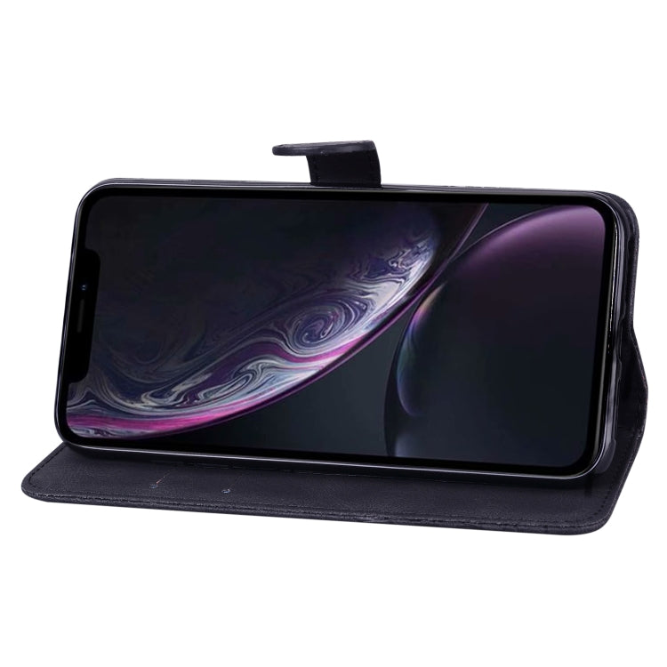 For iPhone XR Retro Skin Feel Butterflies Embossing Horizontal Flip Leather Case with Holder & Card Slots & Wallet
