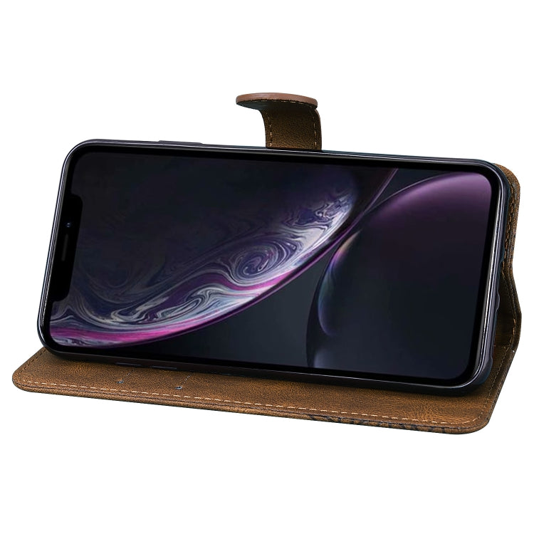 For iPhone XR Retro Skin Feel Butterflies Embossing Horizontal Flip Leather Case with Holder & Card Slots & Wallet