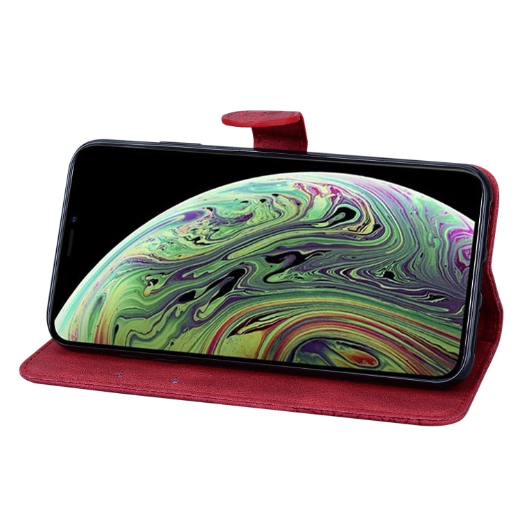 For iPhone X / XS Retro Skin Feel Butterflies Embossing Horizontal Flip Leather Case with Holder & Card Slots & Wallet