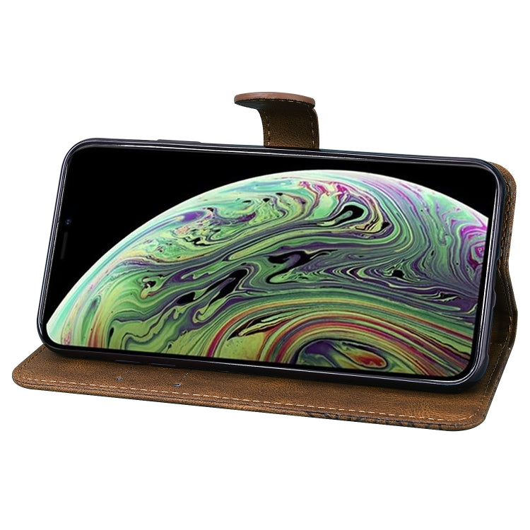 For iPhone X / XS Retro Skin Feel Butterflies Embossing Horizontal Flip Leather Case with Holder & Card Slots & Wallet