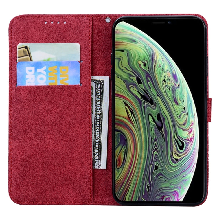 For iPhone XS Max Retro Skin Feel Butterflies Embossing Horizontal Flip Leather Case with Holder & Card Slots & Wallet