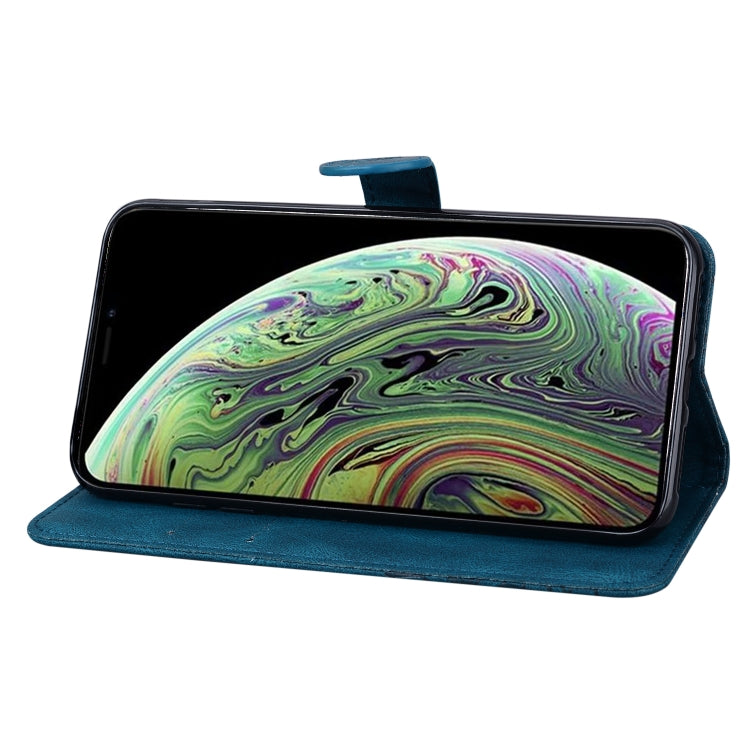 For iPhone XS Max Retro Skin Feel Butterflies Embossing Horizontal Flip Leather Case with Holder & Card Slots & Wallet