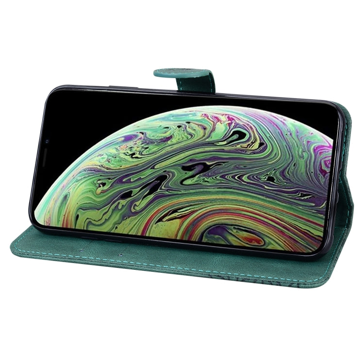 For iPhone XS Max Retro Skin Feel Butterflies Embossing Horizontal Flip Leather Case with Holder & Card Slots & Wallet