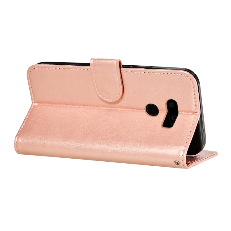 For LG G8 ThinQ Flower Vine Embossing Pattern Horizontal Flip Leather Case with Card Slot & Holder & Wallet & Lanyard