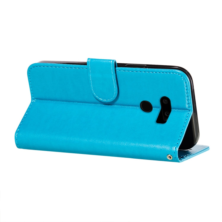 For LG G8 ThinQ Flower Vine Embossing Pattern Horizontal Flip Leather Case with Card Slot & Holder & Wallet & Lanyard