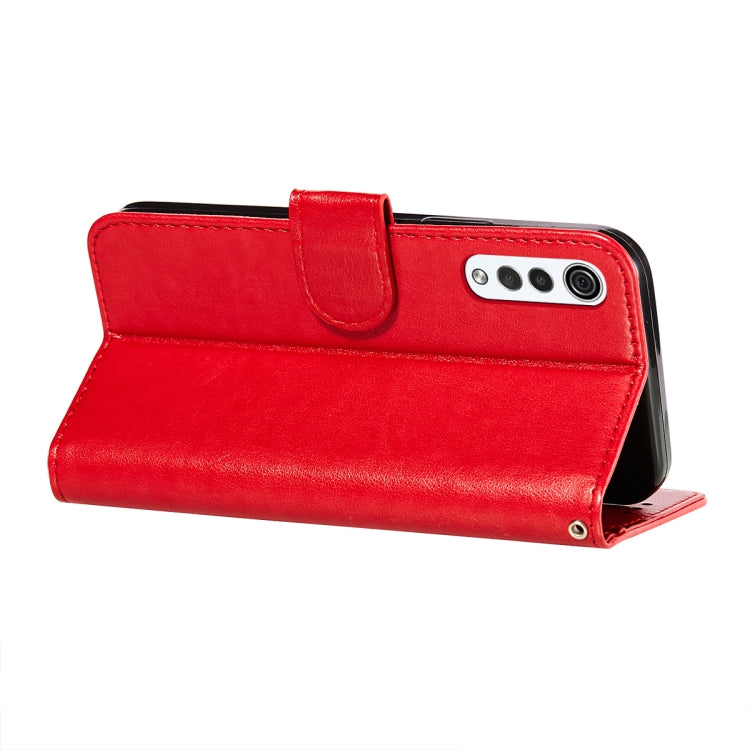 For LG G9 Flower Vine Embossing Pattern Horizontal Flip Leather Case with Card Slot & Holder & Wallet & Lanyard