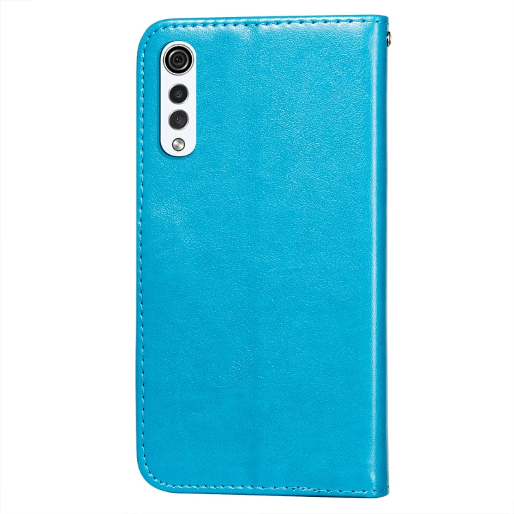 For LG G9 Flower Vine Embossing Pattern Horizontal Flip Leather Case with Card Slot & Holder & Wallet & Lanyard