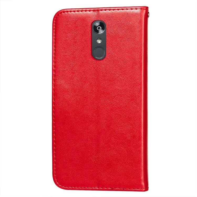 For LG Stylo 4 Flower Vine Embossing Pattern Horizontal Flip Leather Case with Card Slot & Holder & Wallet & Lanyard
