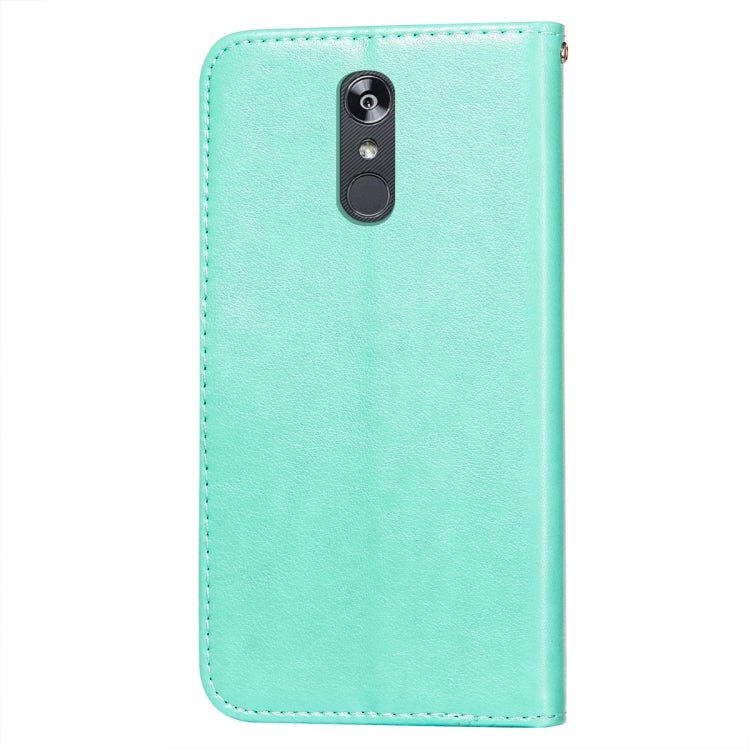 For LG Stylo 4 Flower Vine Embossing Pattern Horizontal Flip Leather Case with Card Slot & Holder & Wallet & Lanyard