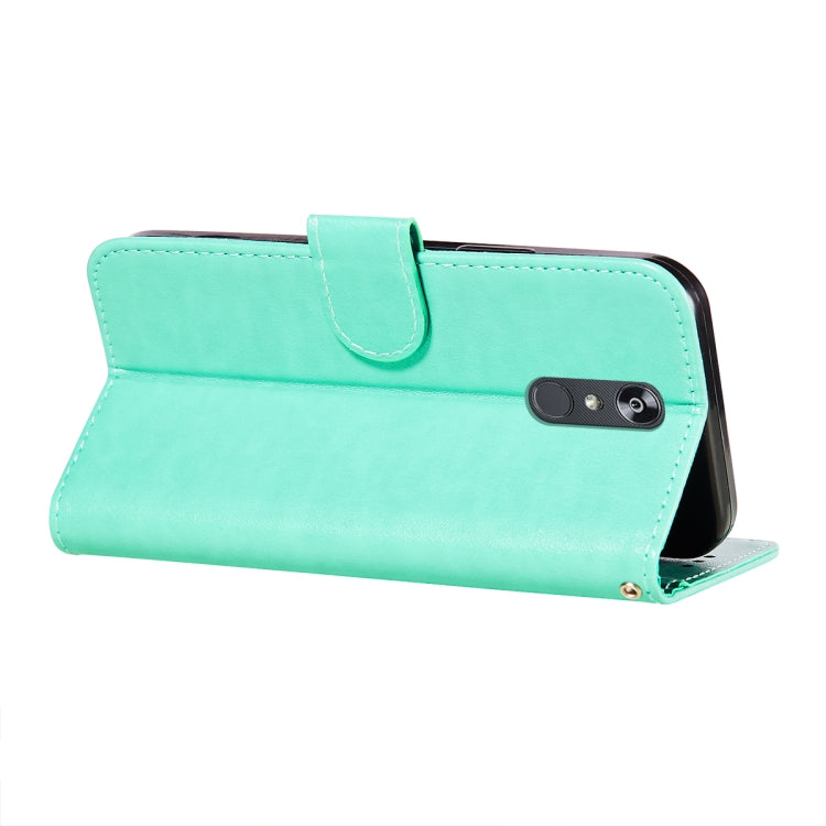 For LG Stylo 4 Flower Vine Embossing Pattern Horizontal Flip Leather Case with Card Slot & Holder & Wallet & Lanyard