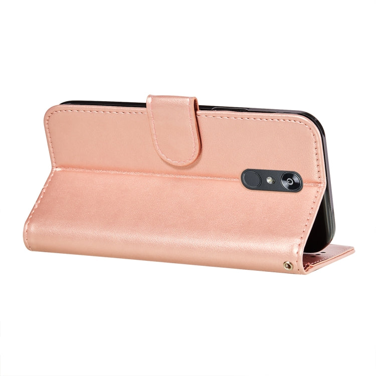 For LG Stylo 4 Flower Vine Embossing Pattern Horizontal Flip Leather Case with Card Slot & Holder & Wallet & Lanyard
