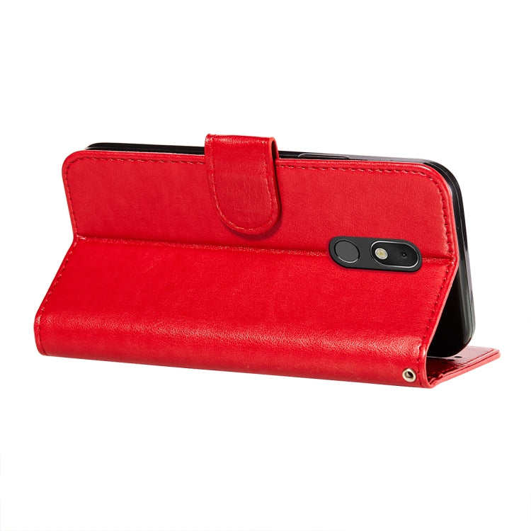 For LG Stylo 5 Flower Vine Embossing Pattern Horizontal Flip Leather Case with Card Slot & Holder & Wallet & Lanyard