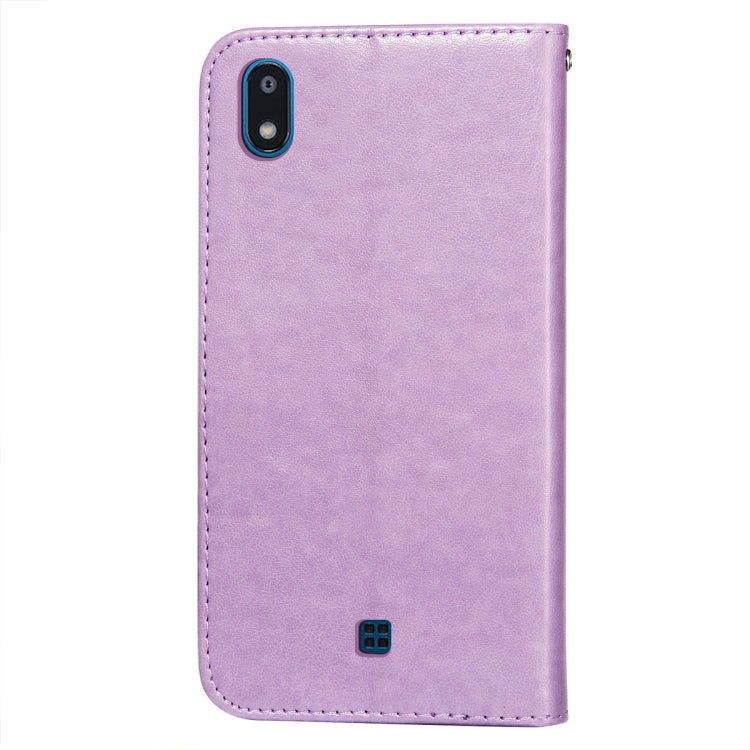 For LG K20 Flower Vine Embossing Pattern Horizontal Flip Leather Case with Card Slot & Holder & Wallet & Lanyard