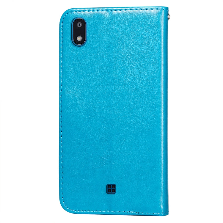 For LG K20 Flower Vine Embossing Pattern Horizontal Flip Leather Case with Card Slot & Holder & Wallet & Lanyard