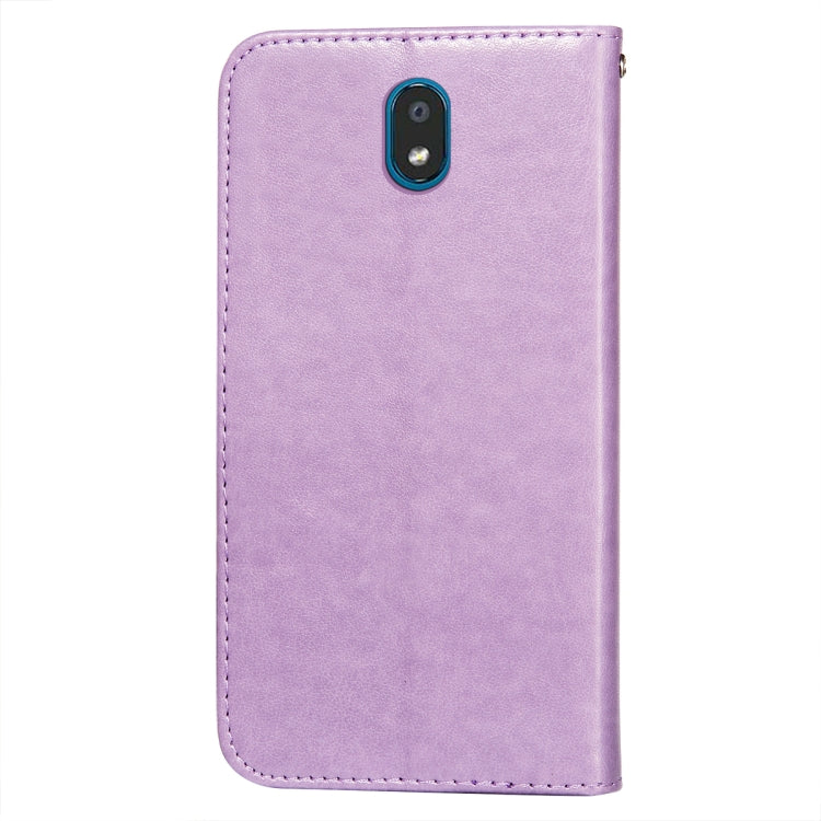 For LG K30 Flower Vine Embossing Pattern Horizontal Flip Leather Case with Card Slot & Holder & Wallet & Lanyard