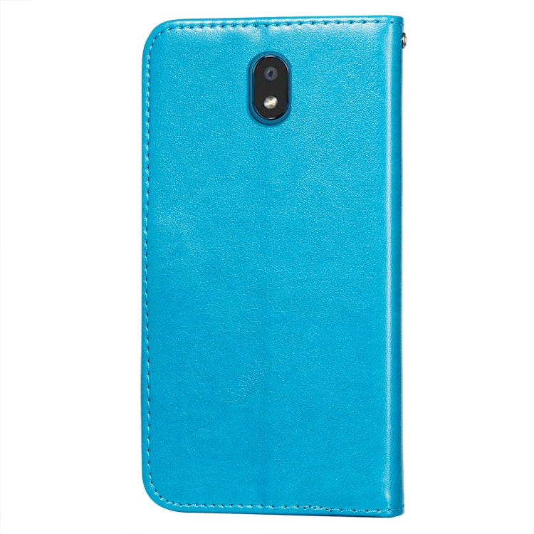 For LG K30 Flower Vine Embossing Pattern Horizontal Flip Leather Case with Card Slot & Holder & Wallet & Lanyard