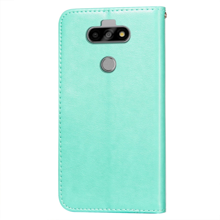 For LG K31 Flower Vine Embossing Pattern Horizontal Flip Leather Case with Card Slot & Holder & Wallet & Lanyard