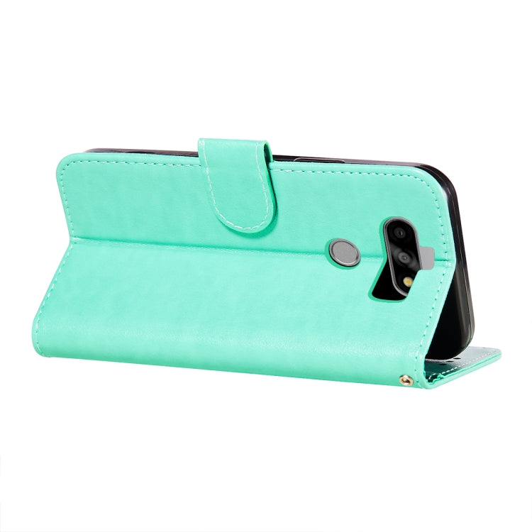 For LG K31 Flower Vine Embossing Pattern Horizontal Flip Leather Case with Card Slot & Holder & Wallet & Lanyard