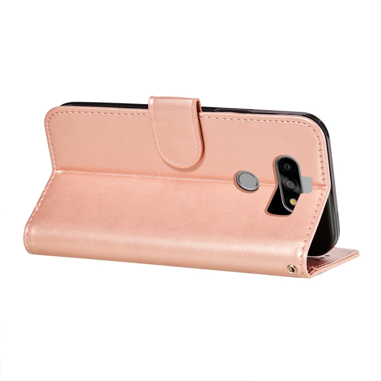 For LG K31 Flower Vine Embossing Pattern Horizontal Flip Leather Case with Card Slot & Holder & Wallet & Lanyard