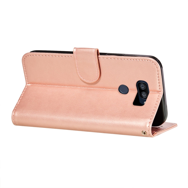 For LG K40S Flower Vine Embossing Pattern Horizontal Flip Leather Case with Card Slot & Holder & Wallet & Lanyard