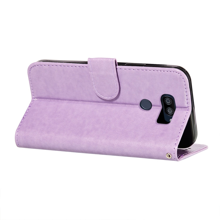 For LG K40S Flower Vine Embossing Pattern Horizontal Flip Leather Case with Card Slot & Holder & Wallet & Lanyard