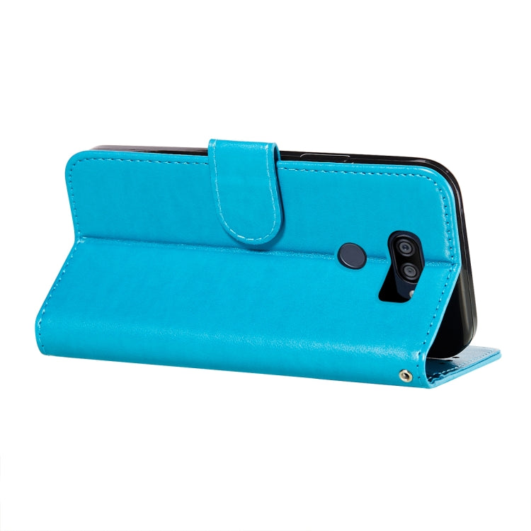 For LG K40S Flower Vine Embossing Pattern Horizontal Flip Leather Case with Card Slot & Holder & Wallet & Lanyard