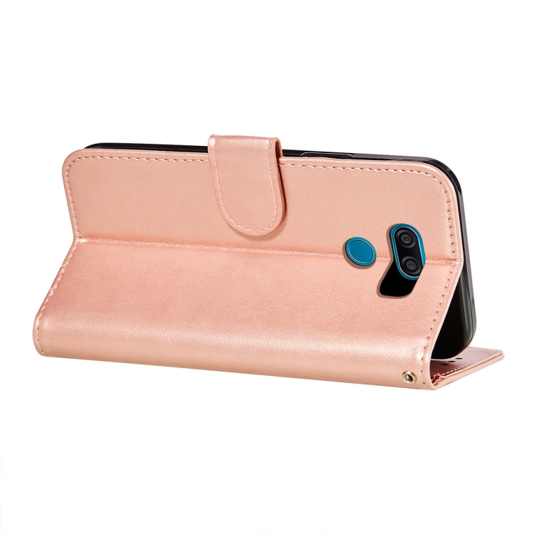 For LG K50 Flower Vine Embossing Pattern Horizontal Flip Leather Case with Card Slot & Holder & Wallet & Lanyard