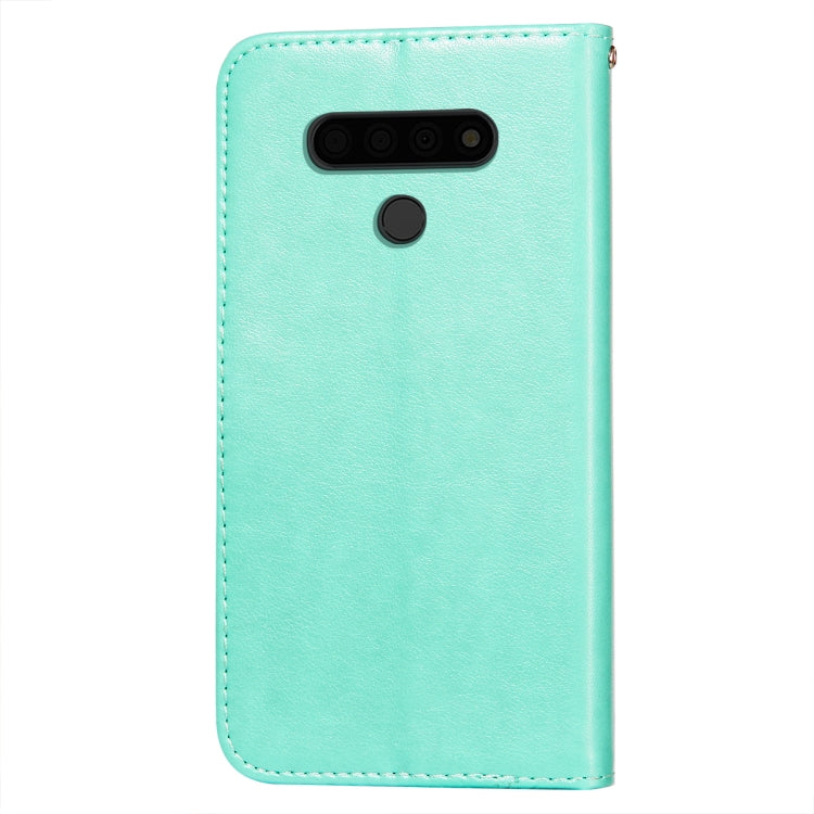 For LG V40 ThinQ Flower Vine Embossing Pattern Horizontal Flip Leather Case with Card Slot & Holder & Wallet & Lanyard