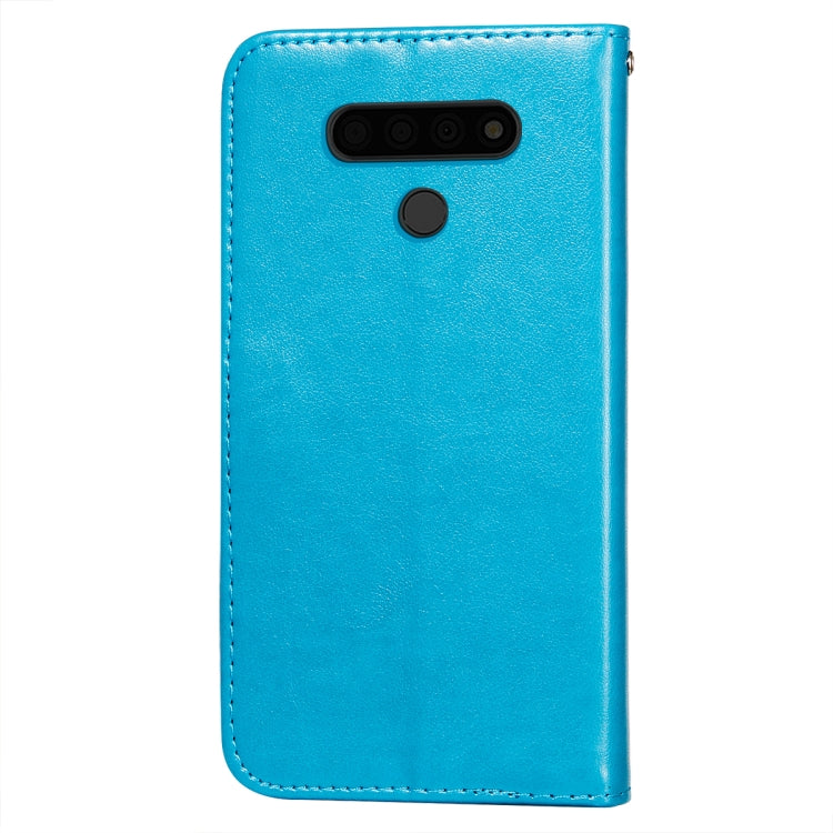 For LG V40 ThinQ Flower Vine Embossing Pattern Horizontal Flip Leather Case with Card Slot & Holder & Wallet & Lanyard